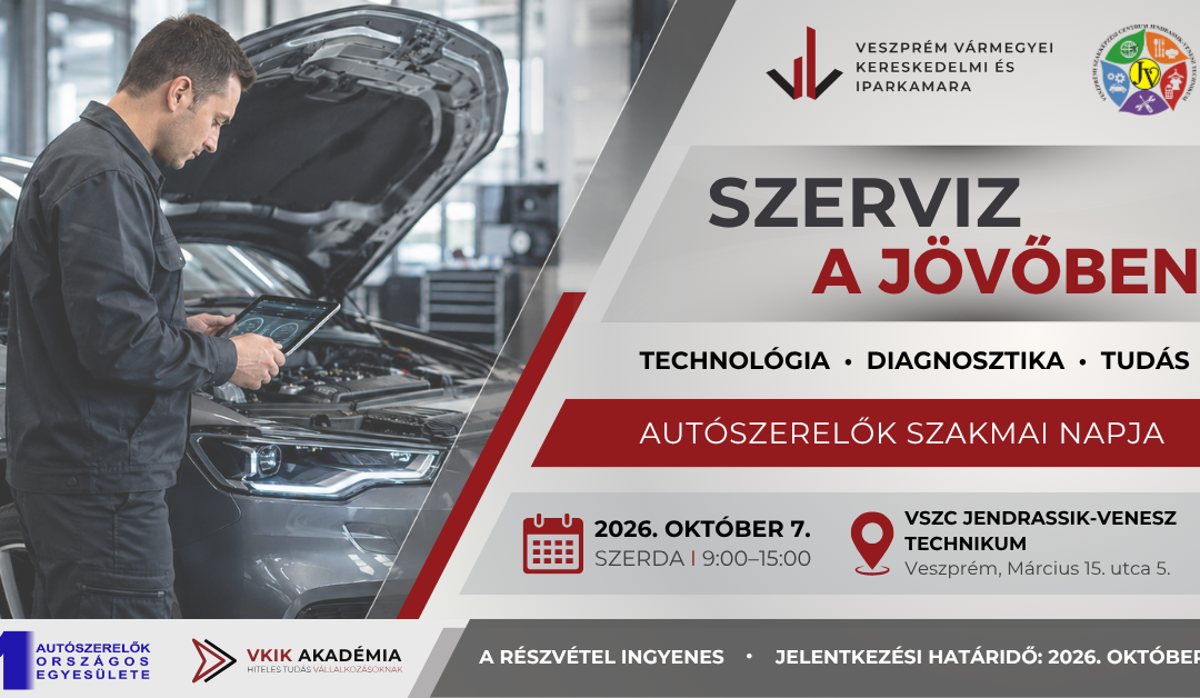 2026. október 7. 09:00 – 15:00 óra között – Szakmai nap autószerelő szakemberek részére